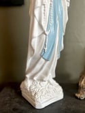 Grande statue de la Vierge, vintage en plâtre, 45 cm! 