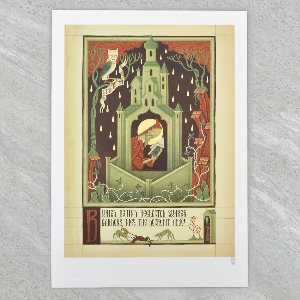 Image of "The Abbey" Digital Print from Dismal Incantation