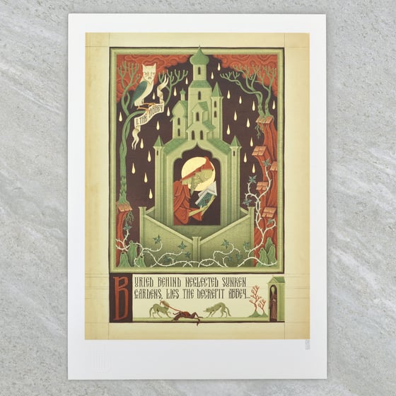 Image of "The Abbey" Digital Print from Dismal Incantation