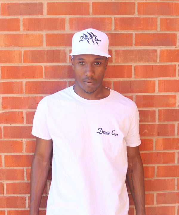 Image of White "Deux Ç" SnapBack