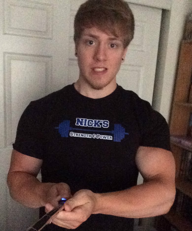 Image of Nick's Strength & Power Barbell Logo Shirt