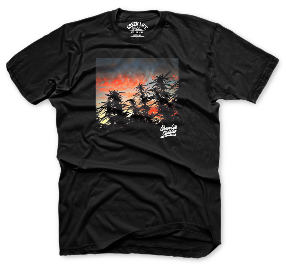 Image of The GreenLife Sunset Tee in Black