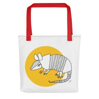 Image 3 of All-Over Print Tote ARMADILLO (Yellow)