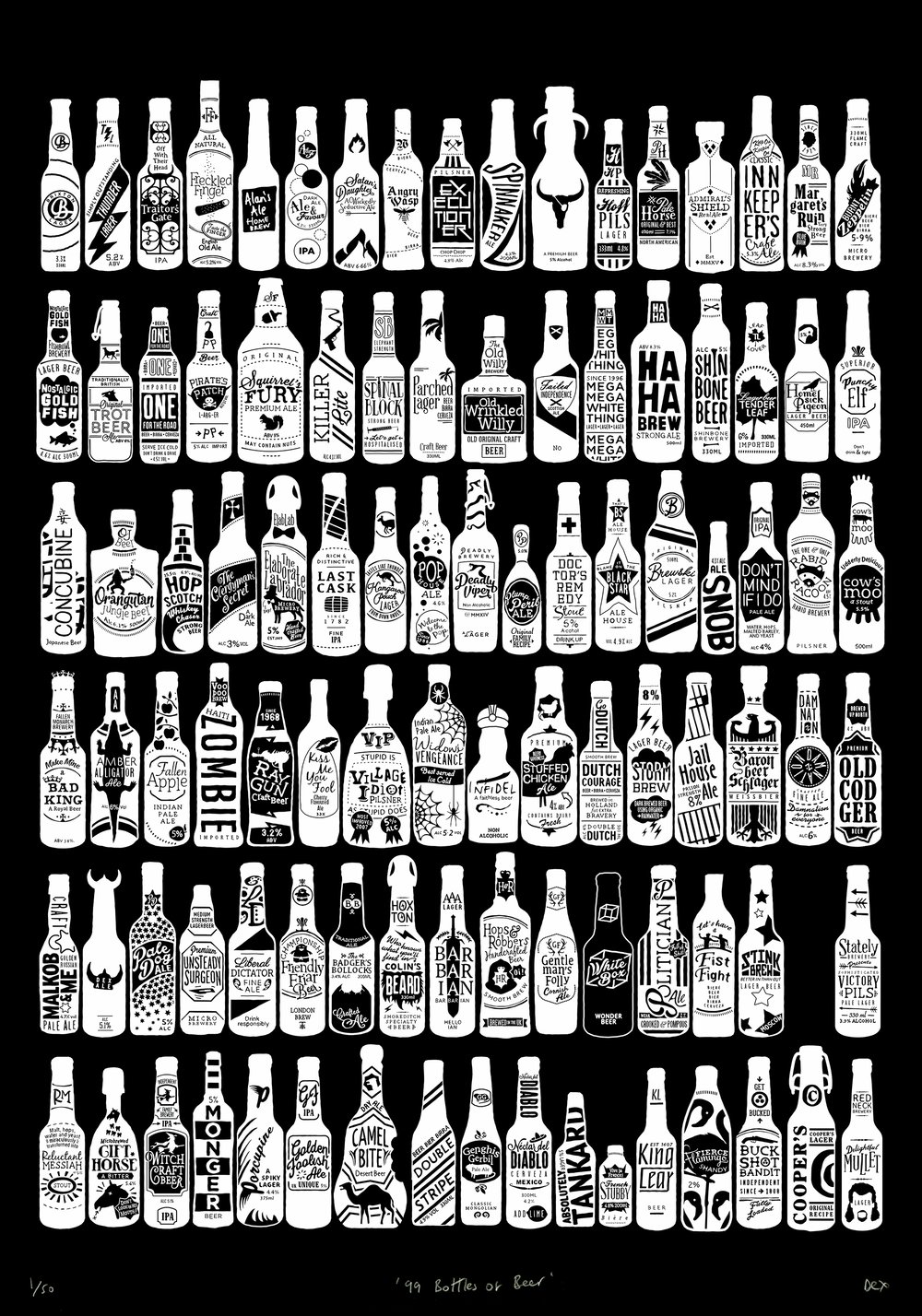 99 Bottles (Black)