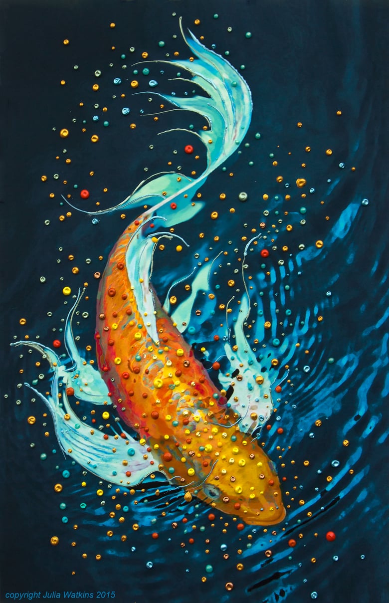 Image of The Money Fish Wealth And Abundance Painting - Giclee Print