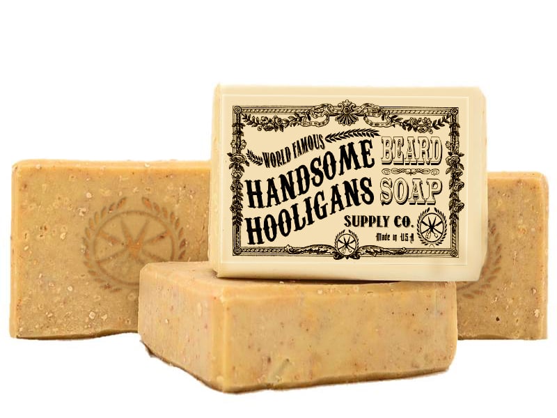 Image of Hooligans old fashion beard bar soap (Bay Rum and Lime)