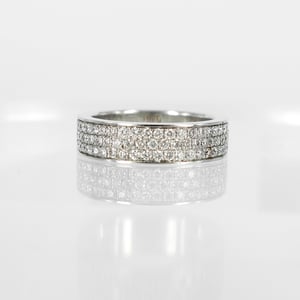 Image of PJ4664 18ct white gold Pave dress ring