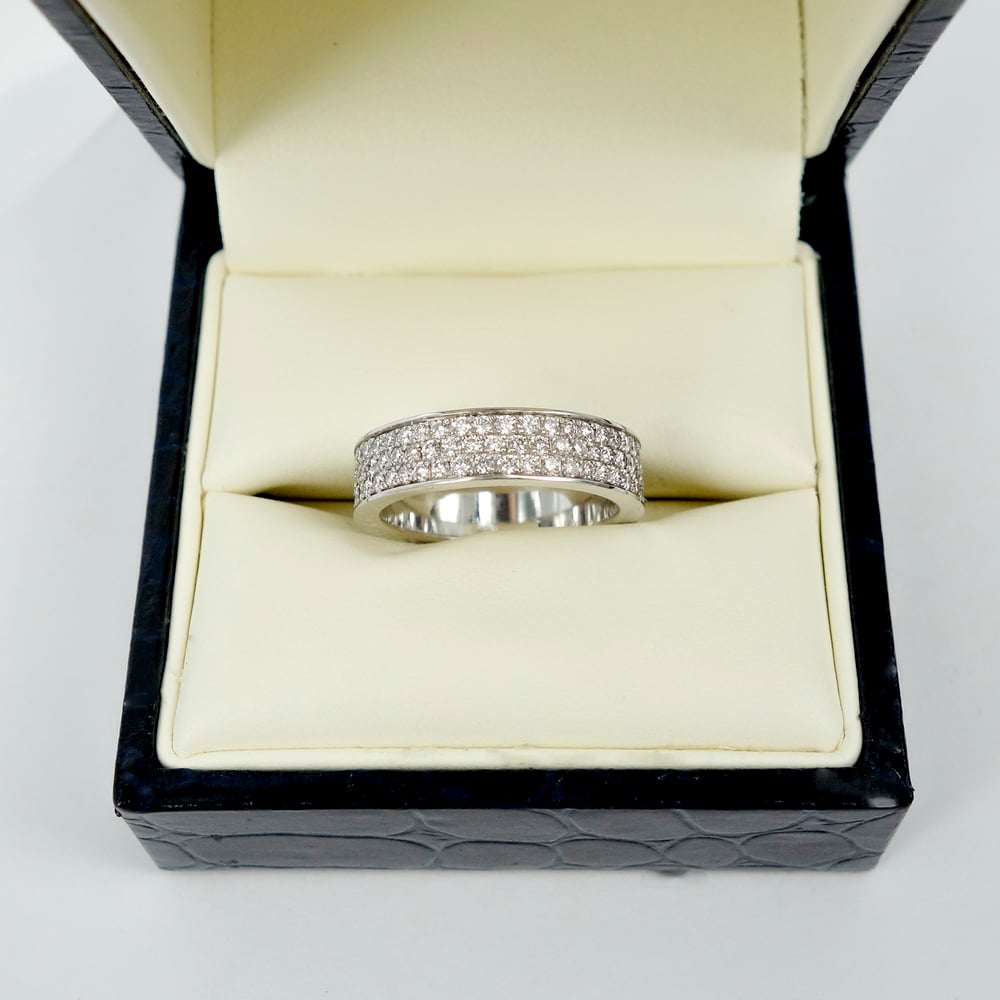 Image of PJ4664 18ct white gold Pave dress ring