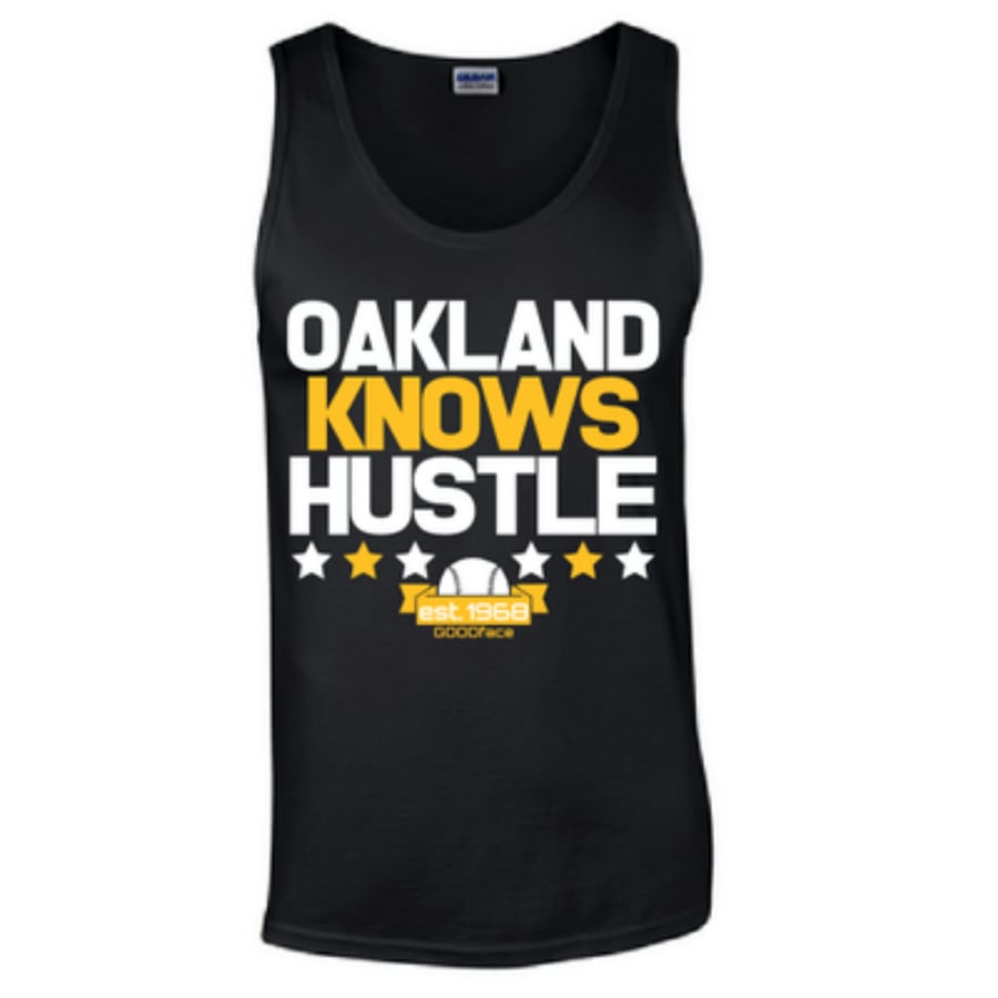 Image of BLACK "OAKLAND Knows HUSTLE" Men's Tanks