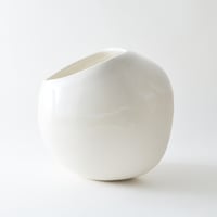 Image 1 of white altered porcelain vessel