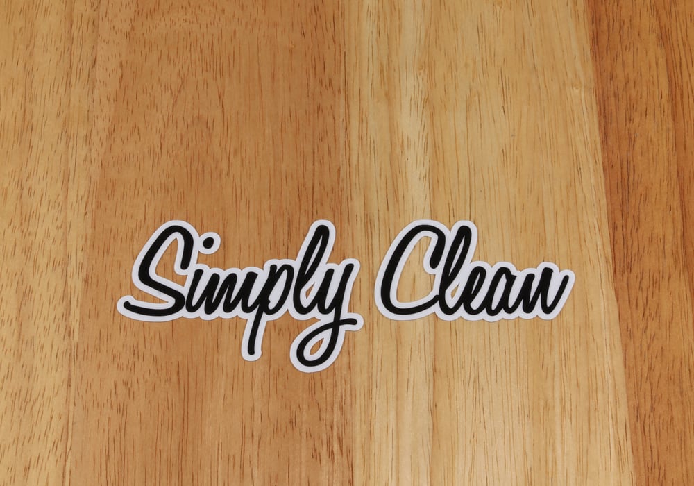 Image of Simply Clean Logo Sticker