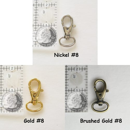 Image of Nylon Webbing Wristlet Strap - 0.5" (half-inch) Wide - Your Choice of Color & Attachable Hook #8