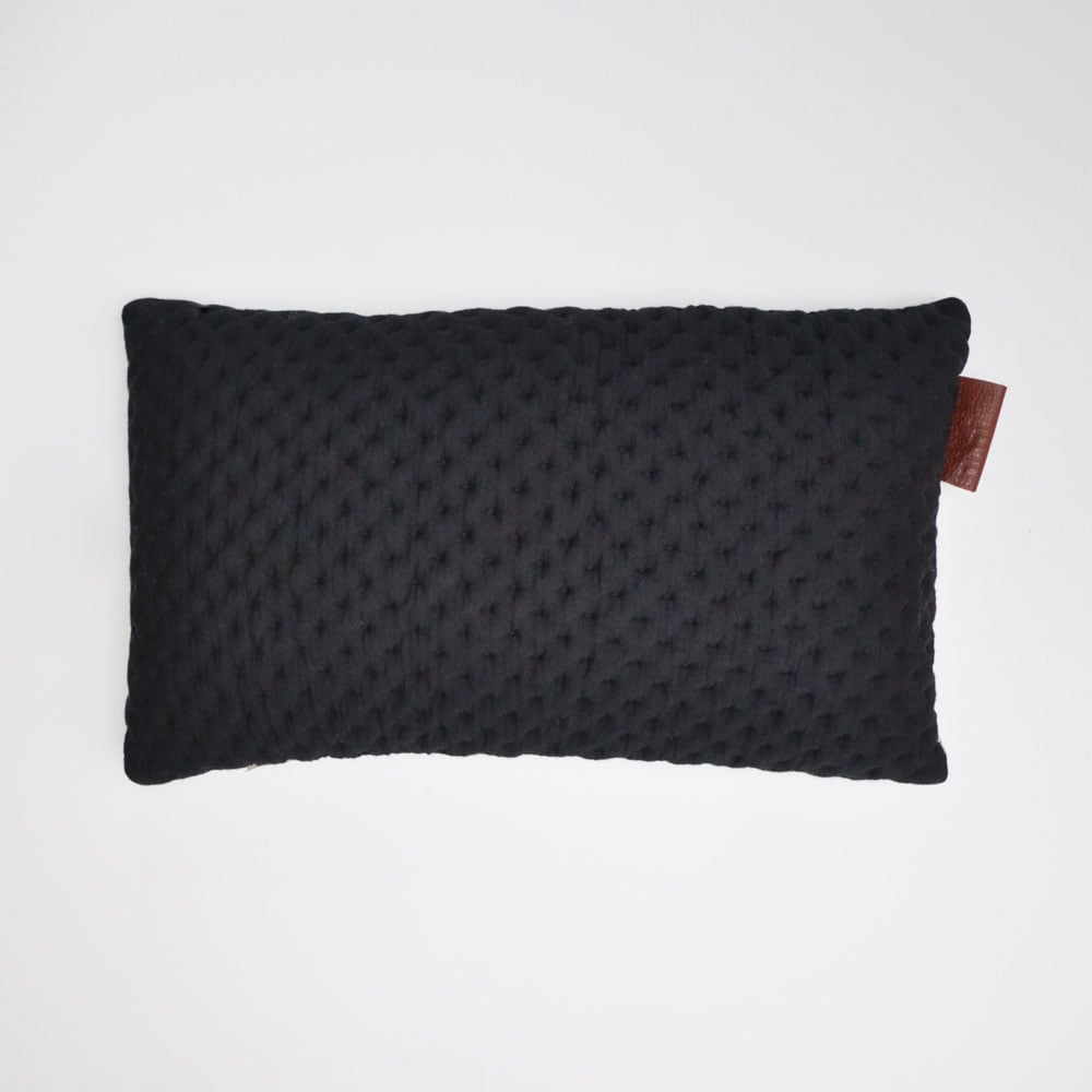 Image of Kumo cushion Cover - Black Lumbar