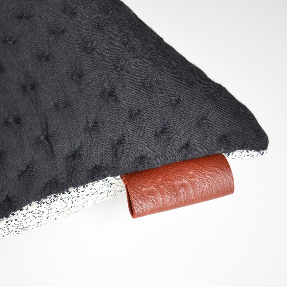 Image of Kumo cushion Cover - Black Lumbar