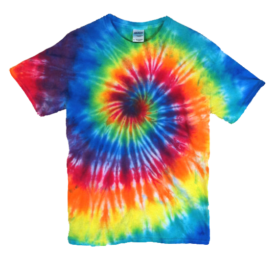 Tie Dye rainbow spiral t-shirt. 