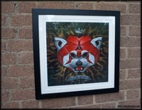 Image 2 of “Origami Red Panda Third Eye Edition” Giclee Print - Framed