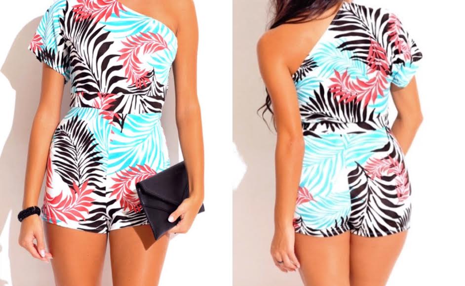 Image of Slayed - One Shoulder Romper