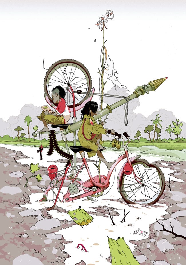 Image of Tomer Hanuka's Wind Riders' (Gallery Edition)