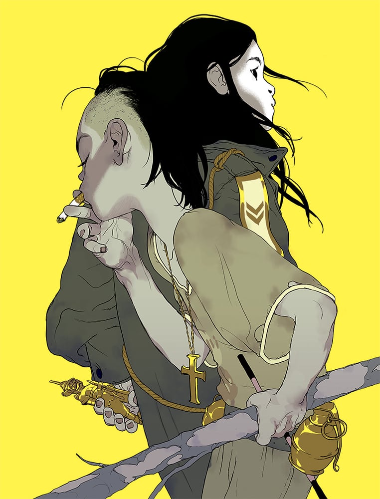 Image of Tomer Hanuka's 'The Divine' (Yellow Version)