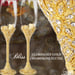 Image of Bliss Gloriously Gold Swarovski Crystal Champagne Flutes