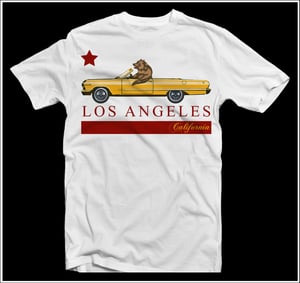 Image of Los Angeles Lowrider - Burgundy and Gold