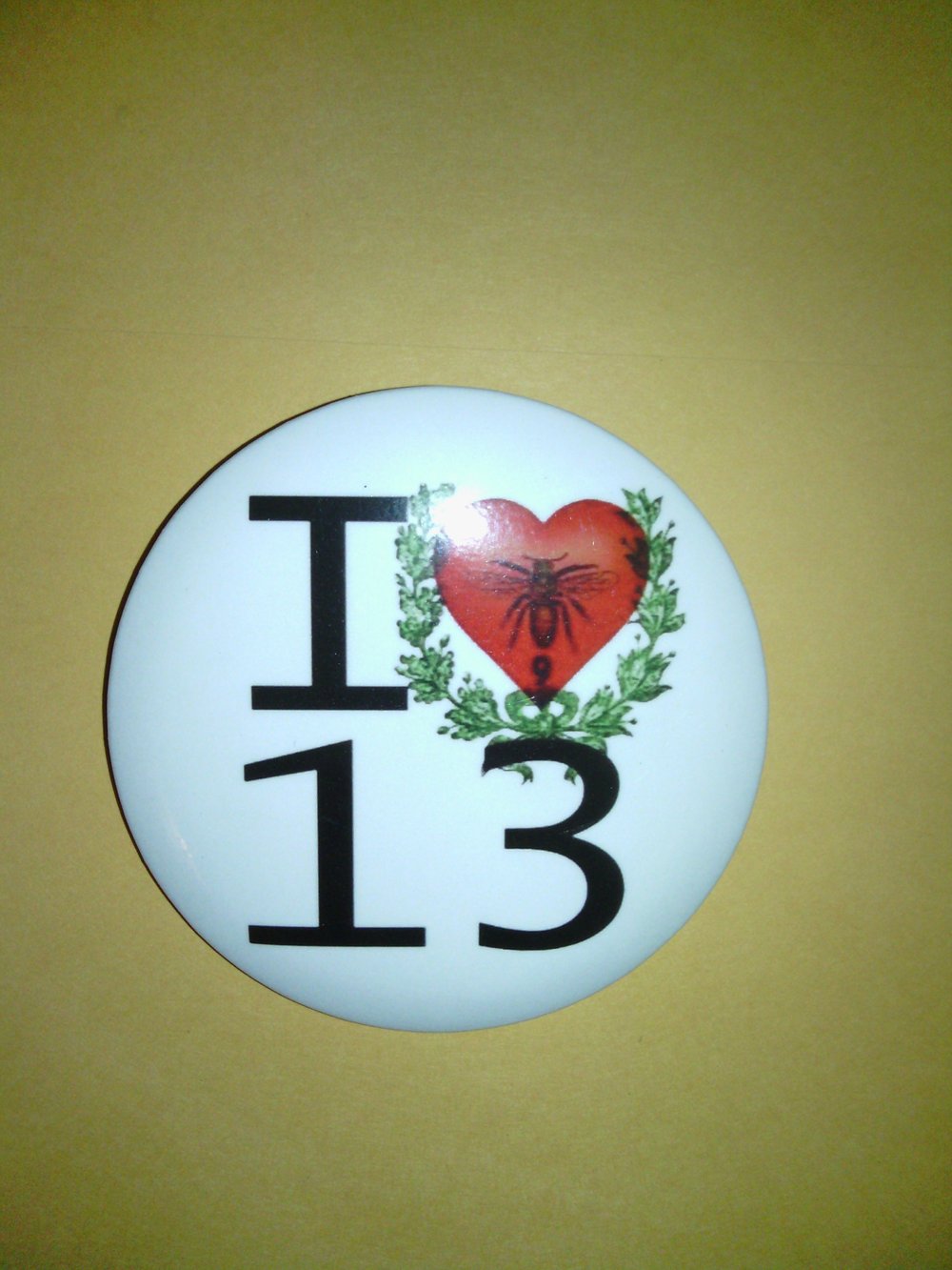 Image of TLC 13 Love Community Private Public Logo Magnetic Button