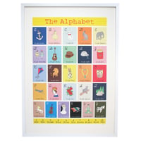 Image 1 of Limited Edition Hand Decorated Alphabet Print (50x70cm)
