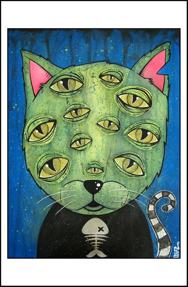 Image of Mutant Kitty Limited Edition 11" x 17" Art Print