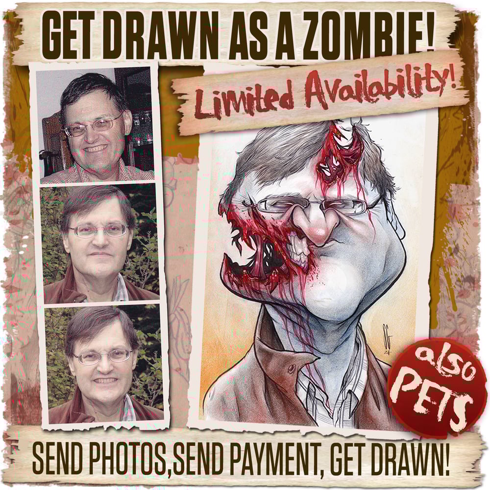 Image of Get Drawn as Zombie!! 