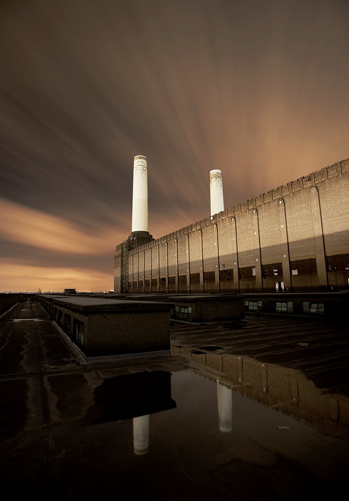 Image of Battersea at night