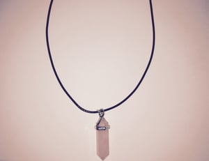 Image of ROSE QUARTZ CRYSTAL CHOKER