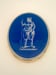 Image of Greeks and Romans Blue/White Oval 13cm