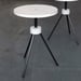 Image of tripod side table pair  #0046 #0047