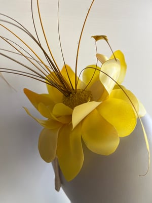 Image of Pale yellow headpiece