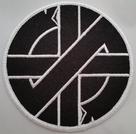 Image of Crass logo 3" embroidered patch