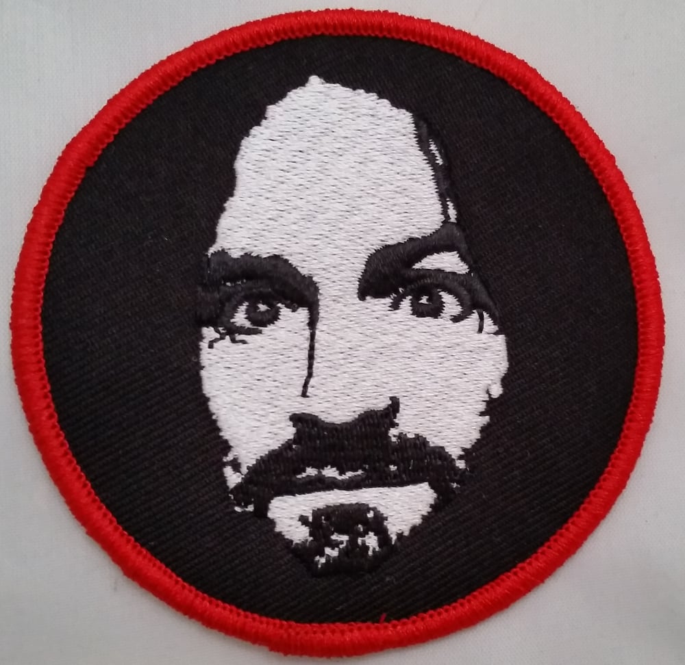 Image of Charles Manson 3" embroidered iron on patch