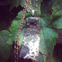 Image 2 of Stunning Natural Michigan Float Copper Statement Piece and Pyrite Chain Necklace