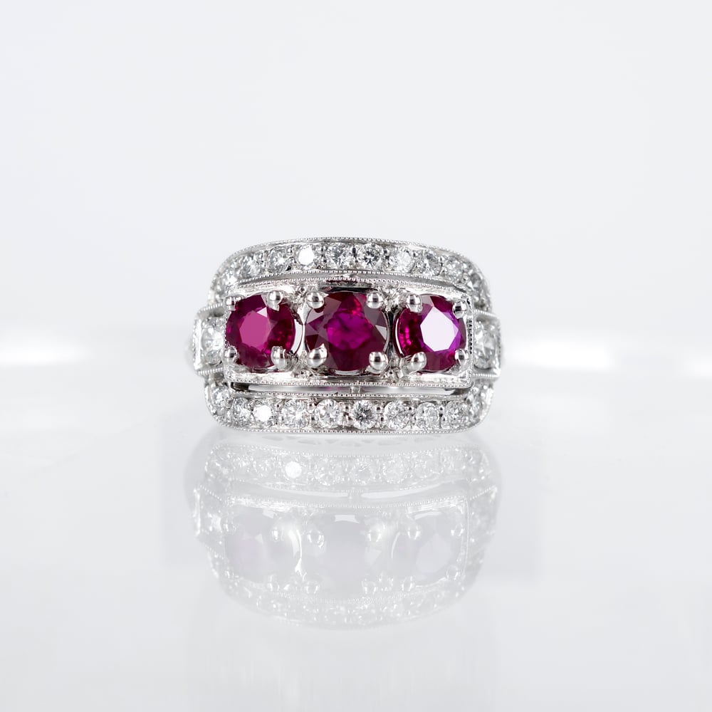 Art Deco design Ruby ring / Pilkington Jewellers