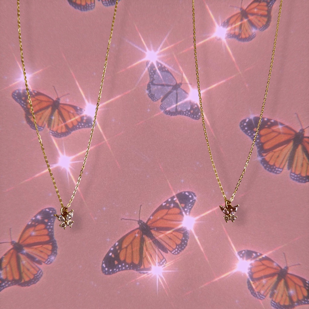 Image of -;- butterfly necklace -;-