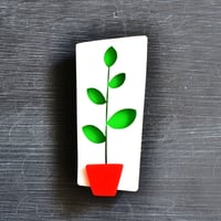 Image 1 of Rubber Plant Brooch