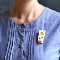 Image 2 of Sunflower brooch
