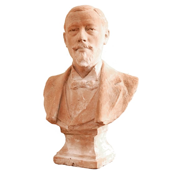 Image of Busto terracota y yeso Jean-Georges ACHARD /Francia, hacia 1900