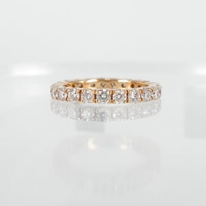 Image of PJ5505 18ct Rose gold full set diamond band