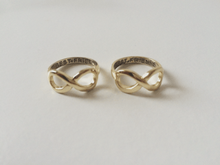 Image of Best Friend Infinity Rings Gold