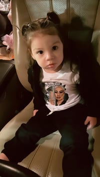 Image 1 of “MISS LADY PINKS” WHITE KIDS TEE