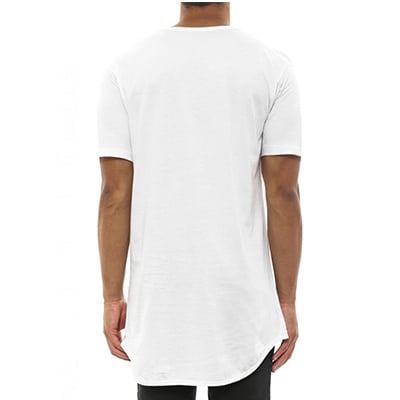 Image of WHITE ZIP & DROPTAIL TEE