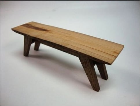 Image of Malestic wood bench