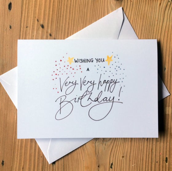 Image of A very happy birthday card