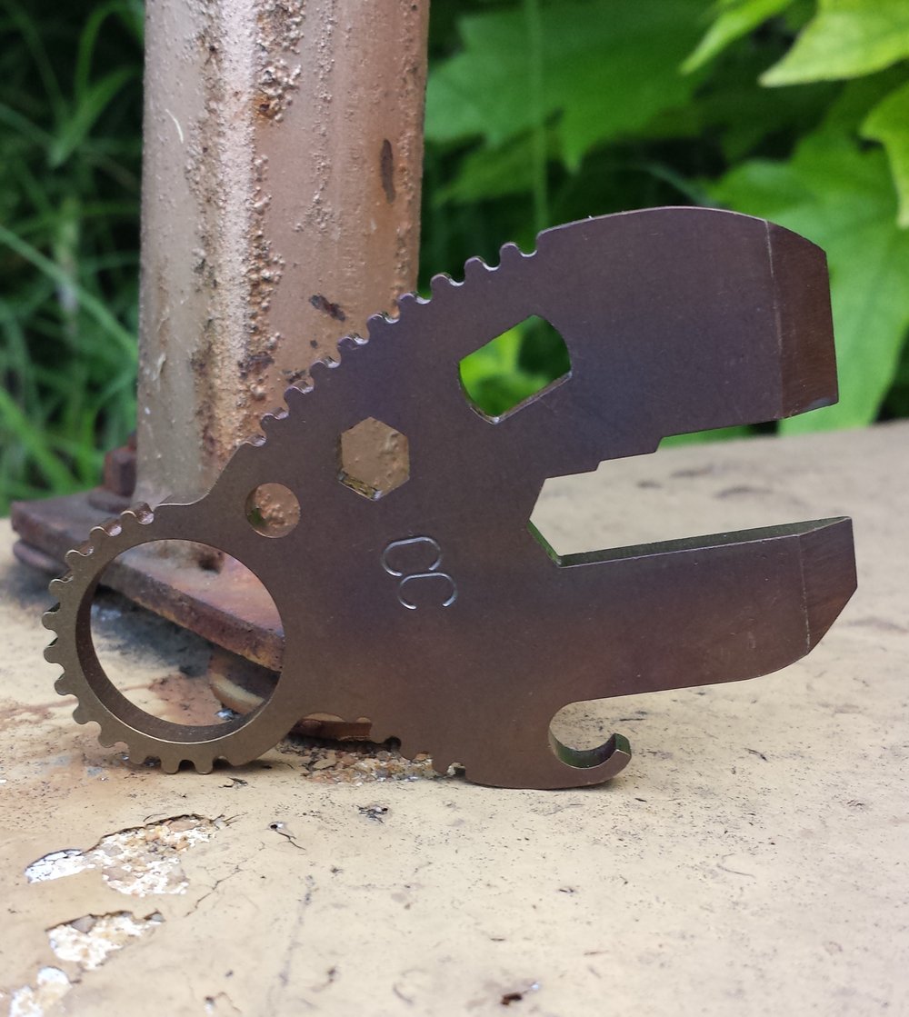 Image of EDC Pocket Tool - Forced Patina Finish (dark)