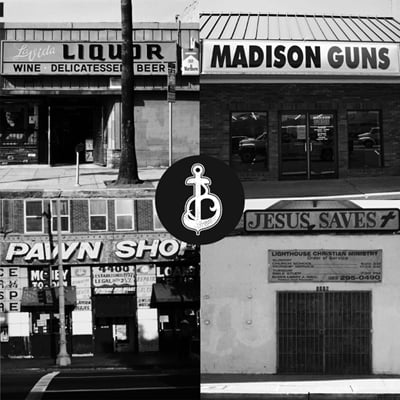 Image of The Ballantynes "Liquor Store Gun Store Pawn Shop Church" (LTDR-EP001)
